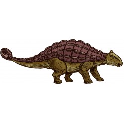 Sticker dinosaure beige rayé