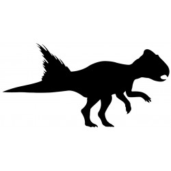 Sticker dinosaure rhinocéros noir