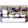 Autocollant carte bleu Moto circuit