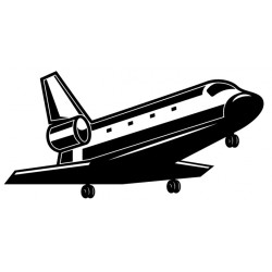 Sticker avion fenêtres blanches