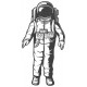 Sticker astronaute blanc