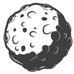 Sticker météorite chapiteau noire