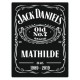 Sticker Bouteille Jack Daniel's personnalisé