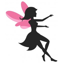 Sticker fée ailes violettes