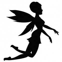 Sticker fée jambes fléchies