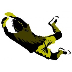 Sticker footeux horizontal sol