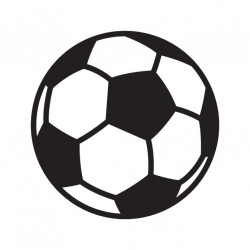 Sticker but football noir
