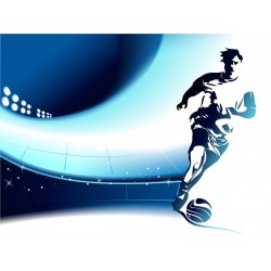 Sticker terrain football vert