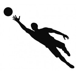 Sticker footeux ballon équilibre
