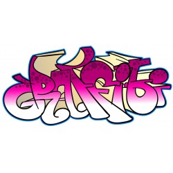 Sticker rap or bleu