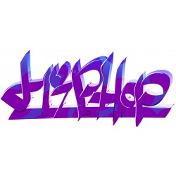 Sticker art vert flashy