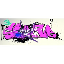 Sticker street vert orange