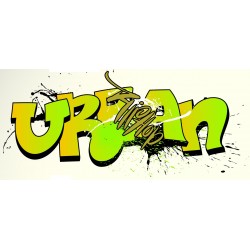 Sticker hip-hop style bleu