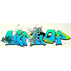Sticker urban vert