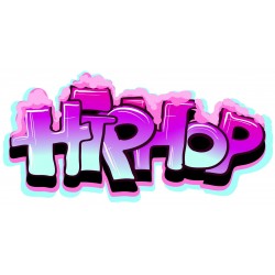 Sticker graffiti grossier coloré