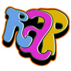 Sticker style vert bleu