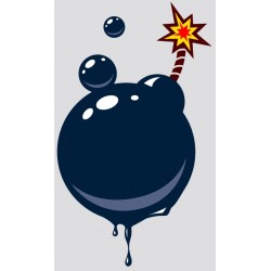 Sticker diamants bleu blanc