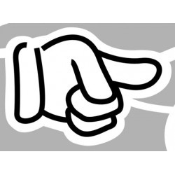 Sticker hot rouge fond gris