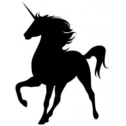 Sticker crinière colorée licorne