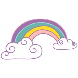 Sticker licorne géométrique