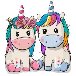 Sticker licorne guitare