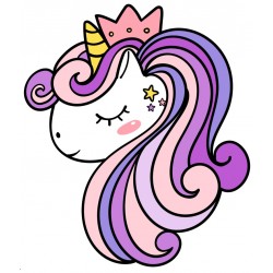 Sticker arc-en-ciel pâle expressif