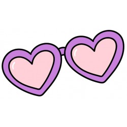 Sticker licorne mauve assise
