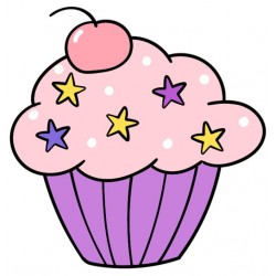 Sticker cornet glace licorne