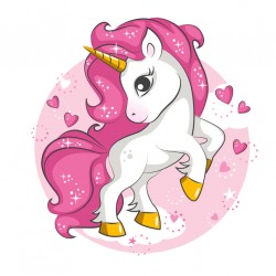 Sticker cupcake étoiles cerise