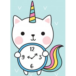 Sticker chatcorne voiture rose