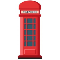 Sticker drapeau Londres arrondi
