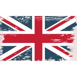 Sticker drapeau Londres noir
