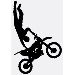Sticker moto compteur rouge
