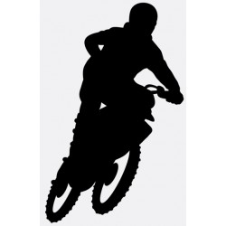 Sticker moto figure freestyle