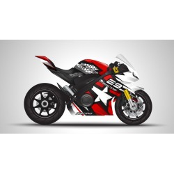 Sticker motard pied terre