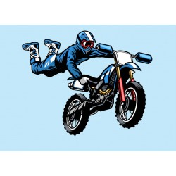 Sticker motard baroque