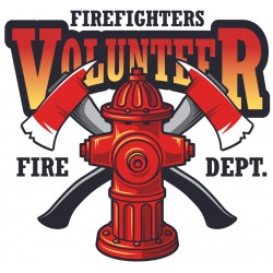 Sticker volunteer firefighter