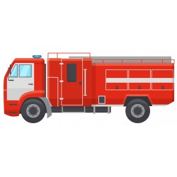 Sticker pompier jet eau