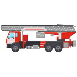 Sticker camion pompiers banal