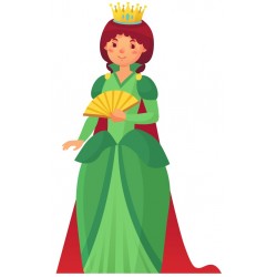 Sticker château rose coeurs