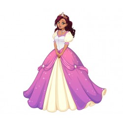 Sticker princesse bleue flocon
