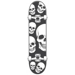 Sticker skateboarding noir