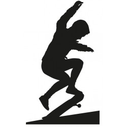 Sticker homme skate debout