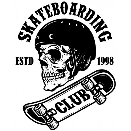 Sticker skate bicolore SK8