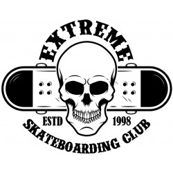 Sticker skateboarding ESTD 1998