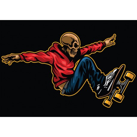 Sticker extreme skateboarding club