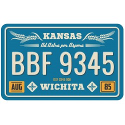 Sticker plaque Louisiana WHJ 7643