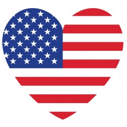 Sticker drapeau étoile USA