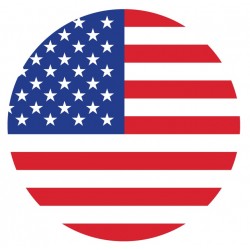 Sticker drapeau coeur USA