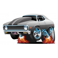 Sticker poids lourd rouge